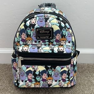 Loungefly Disney Villians AOP Brand New w/Tags